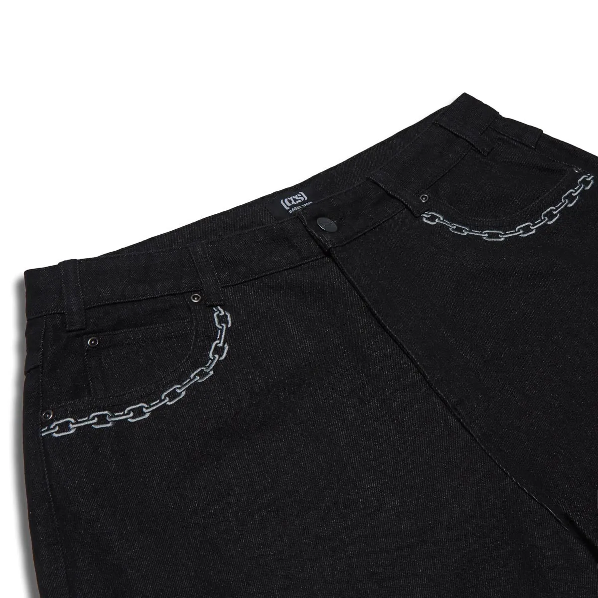 CCS Baggy Taper Denim Jeans - Chain Black NonSlipGrip