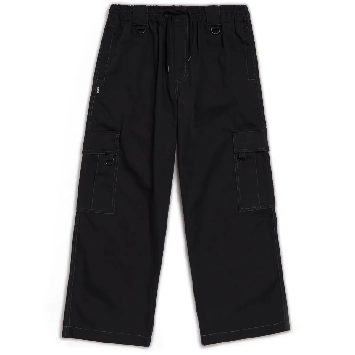 Laser Cut Perforations CCS Chandler Ripstop Cargo Pants - Black/Green