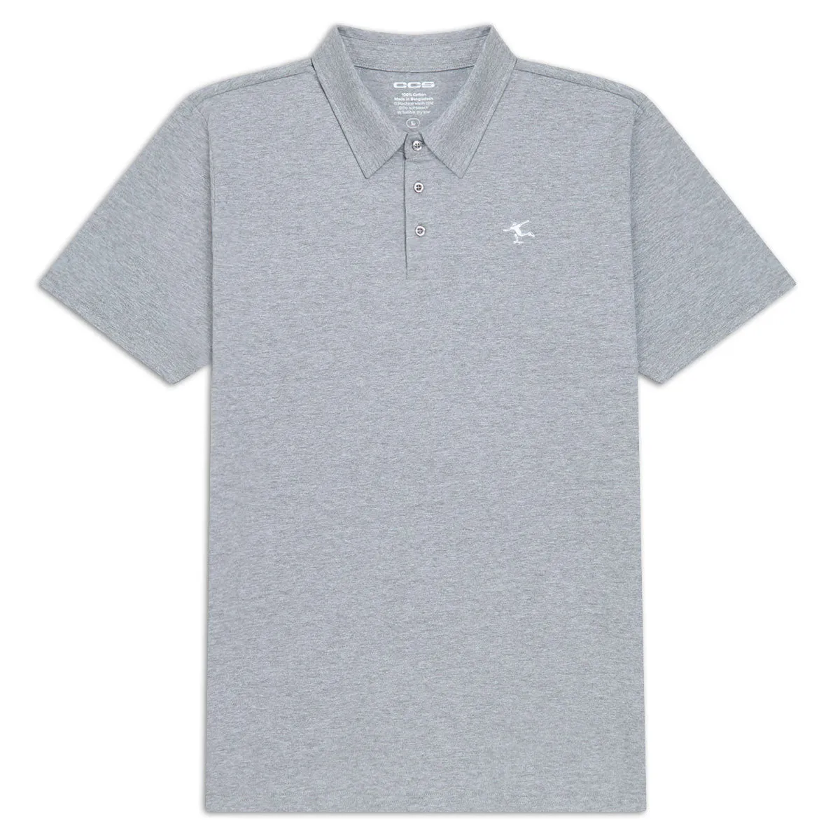 Versatile Outfit CCS Cheap Skates Icon Polo Shirt - Heather Grey