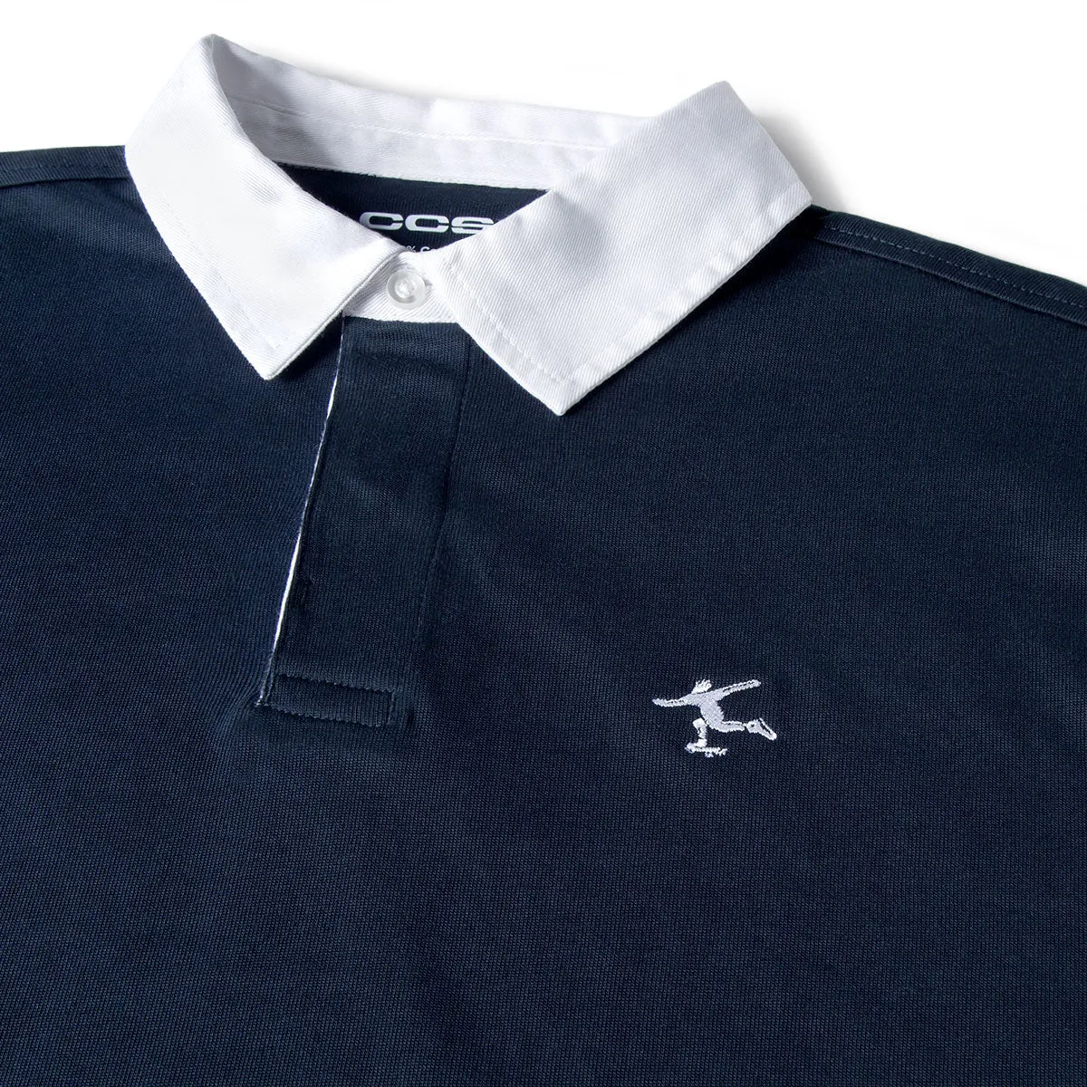 Weekend Style Athleisure Wear CCS Cheap Skates Icon Rugby Shirt - Navy/White