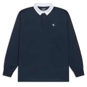 CCS Cheap Skates Icon Rugby Shirt - Navy/White Chambray Fabric