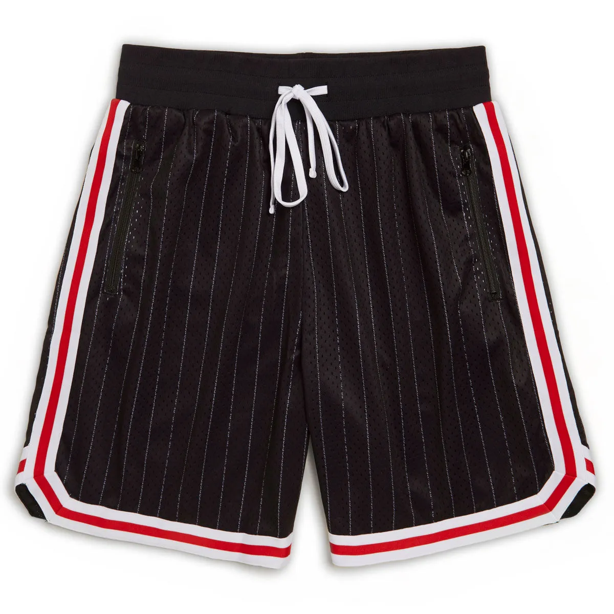 Water Resistant Finish Warm Season CCS Crossover Basketball Shorts - Black/Red