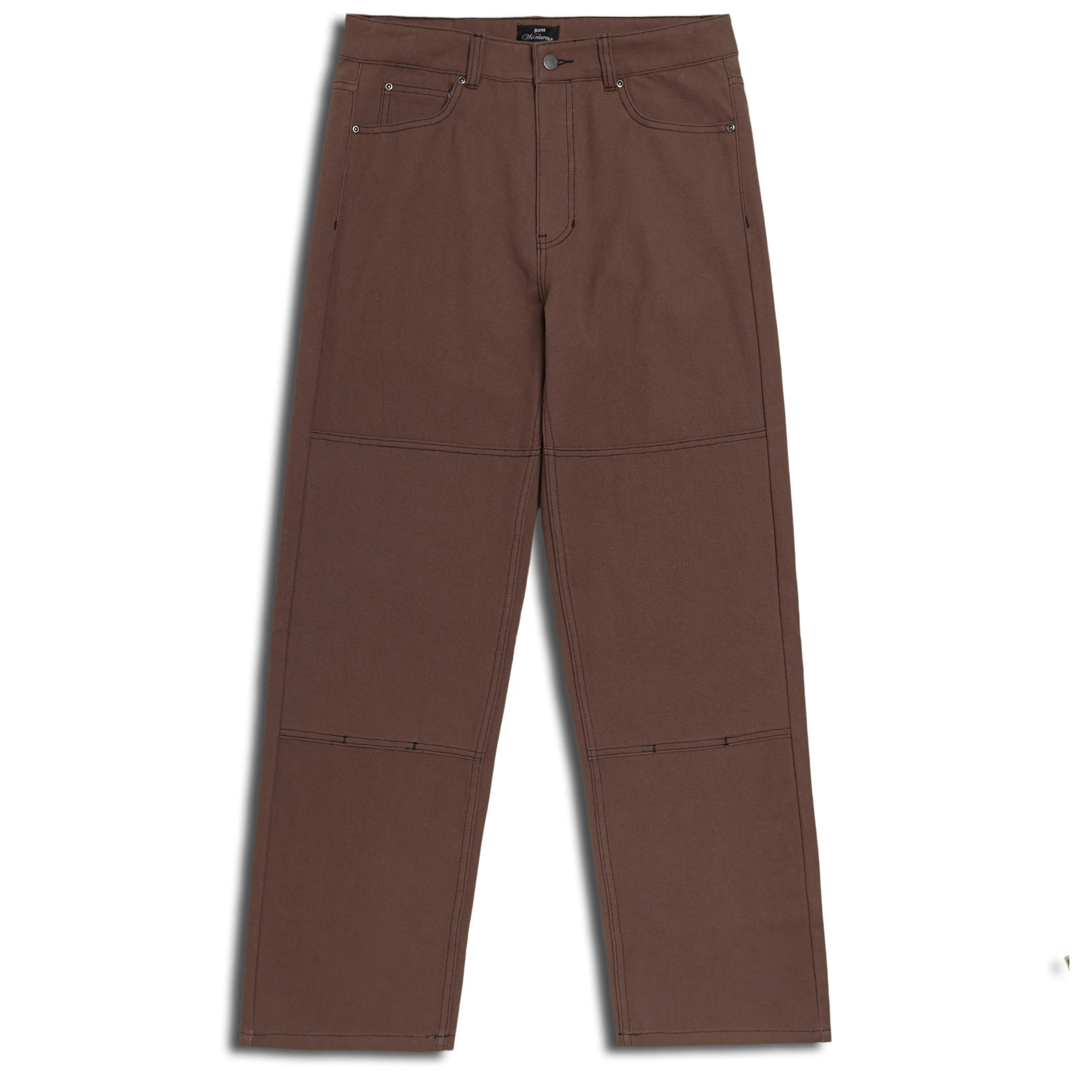 CCS Double Knee Original Relaxed Canvas Pants - Brown/Black HiddenDrawcord Chill Ready