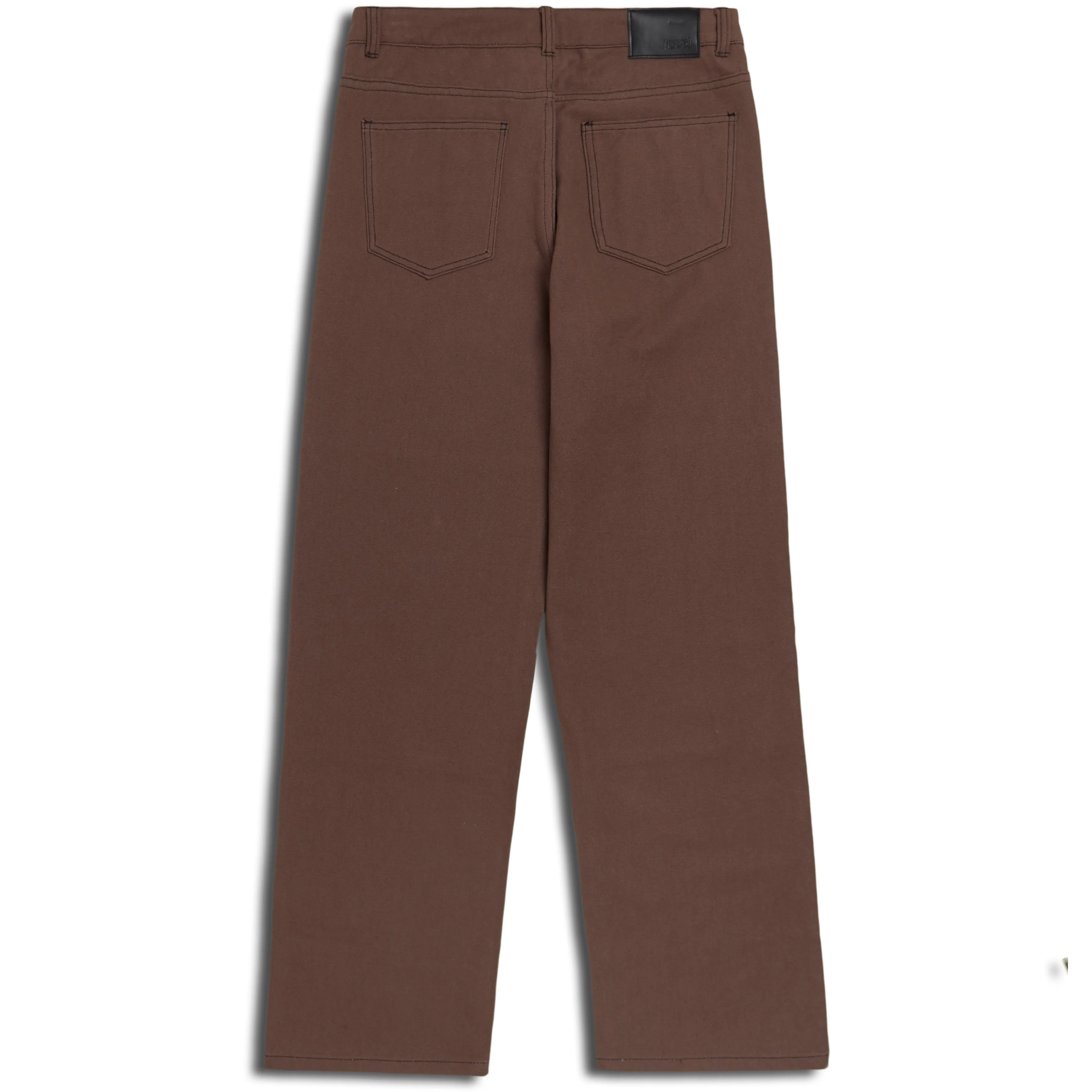 stain guard Cuffed hem CCS Double Knee Original Relaxed Canvas Pants - Brown/Black
