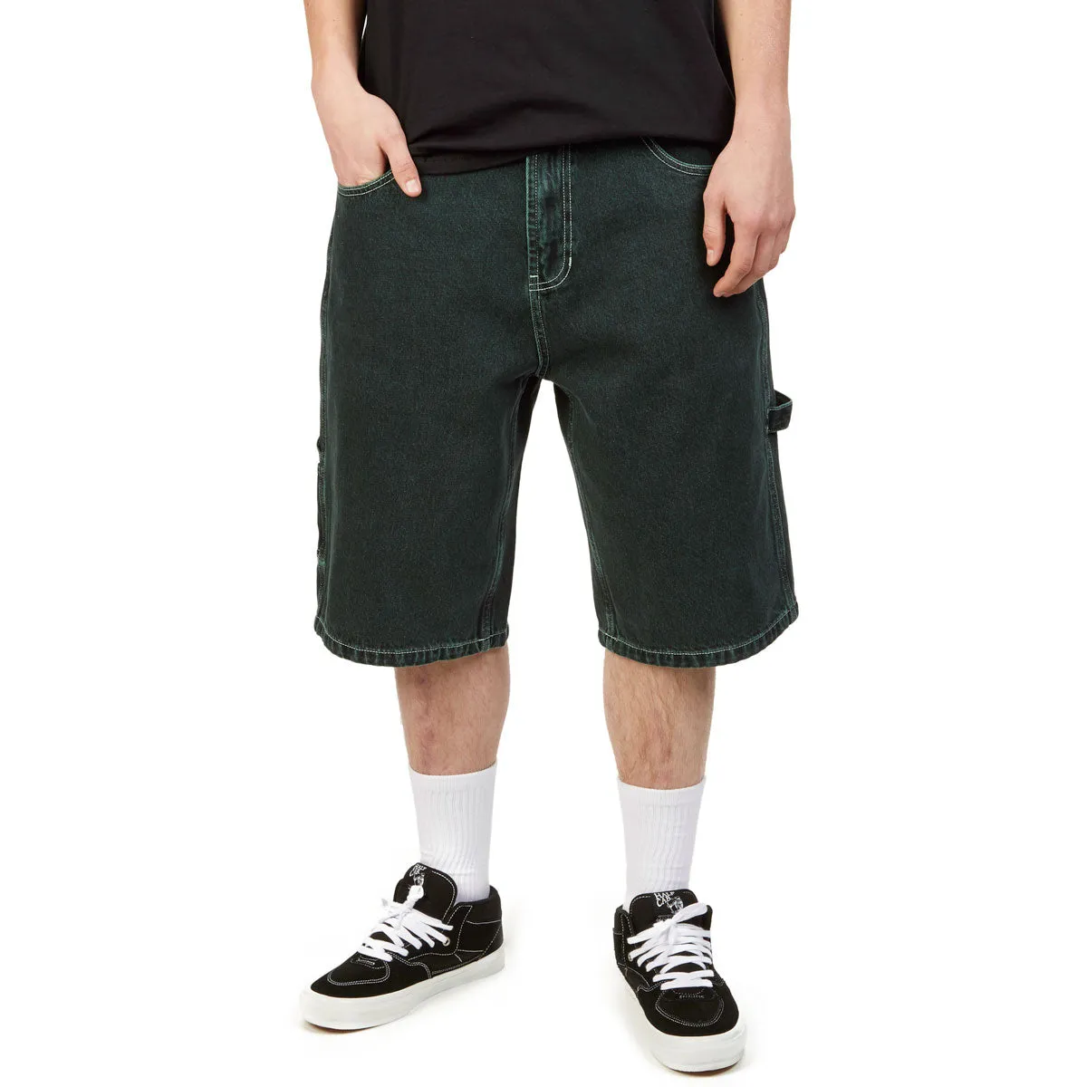 CCS Hammer Loop Jean Shorts - Acid Green Outdoor Apparel Polyester fabric
