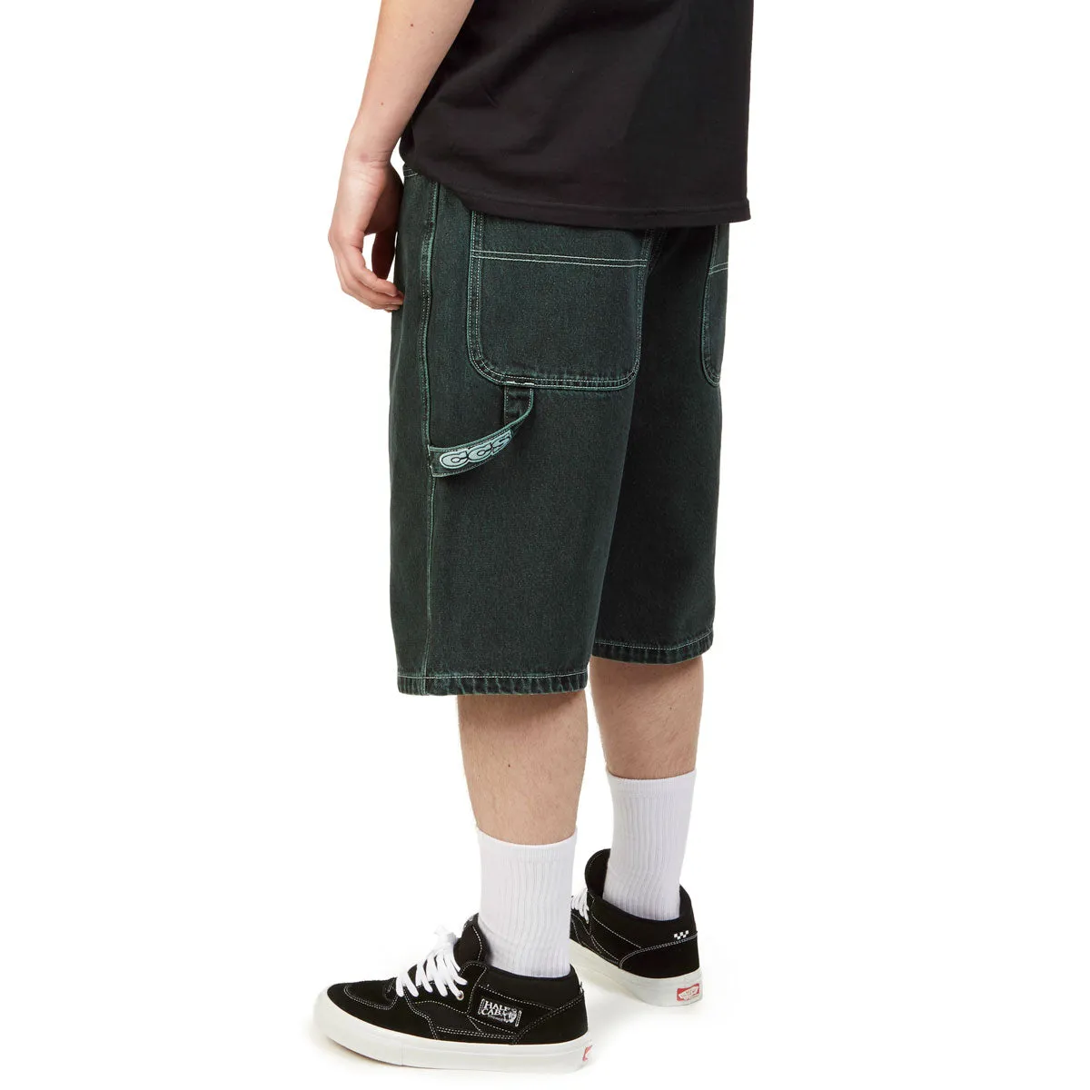 Warm Season CCS Hammer Loop Jean Shorts - Acid Green