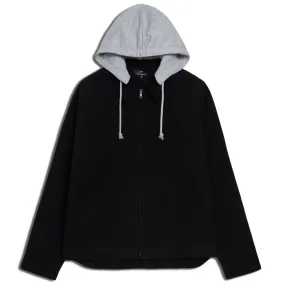 CCS Heavy Canvas Insulated Work Jacket - Black Quilted Stitching Pattern Noise Free Fabric