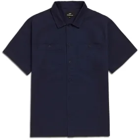 Ventilated Back Sheer Panel CCS Heavy Cotton Work Shirt - Navy