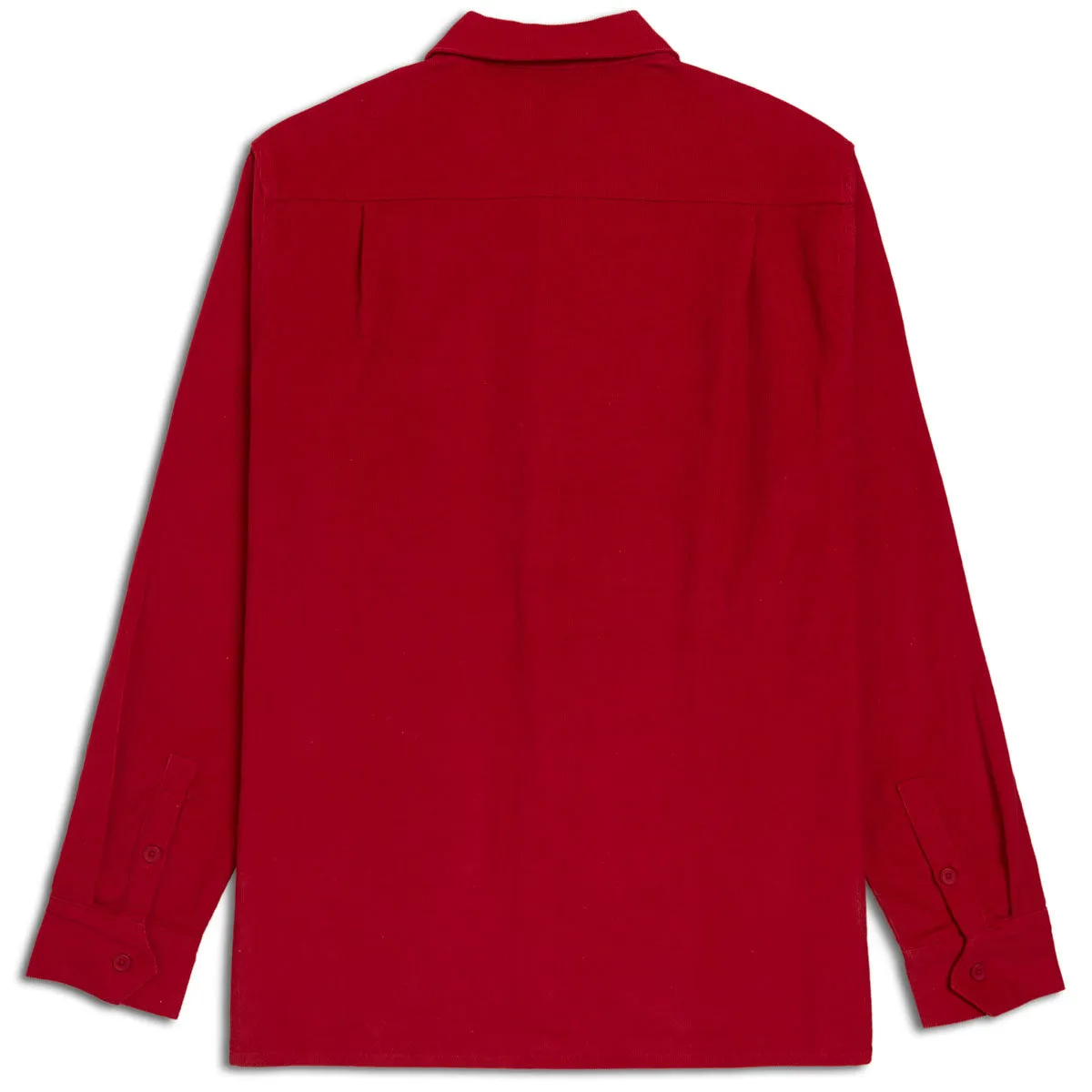 Breathable back panel Contemporary Look CCS Long Sleeve Corduroy Shirt - Crimson