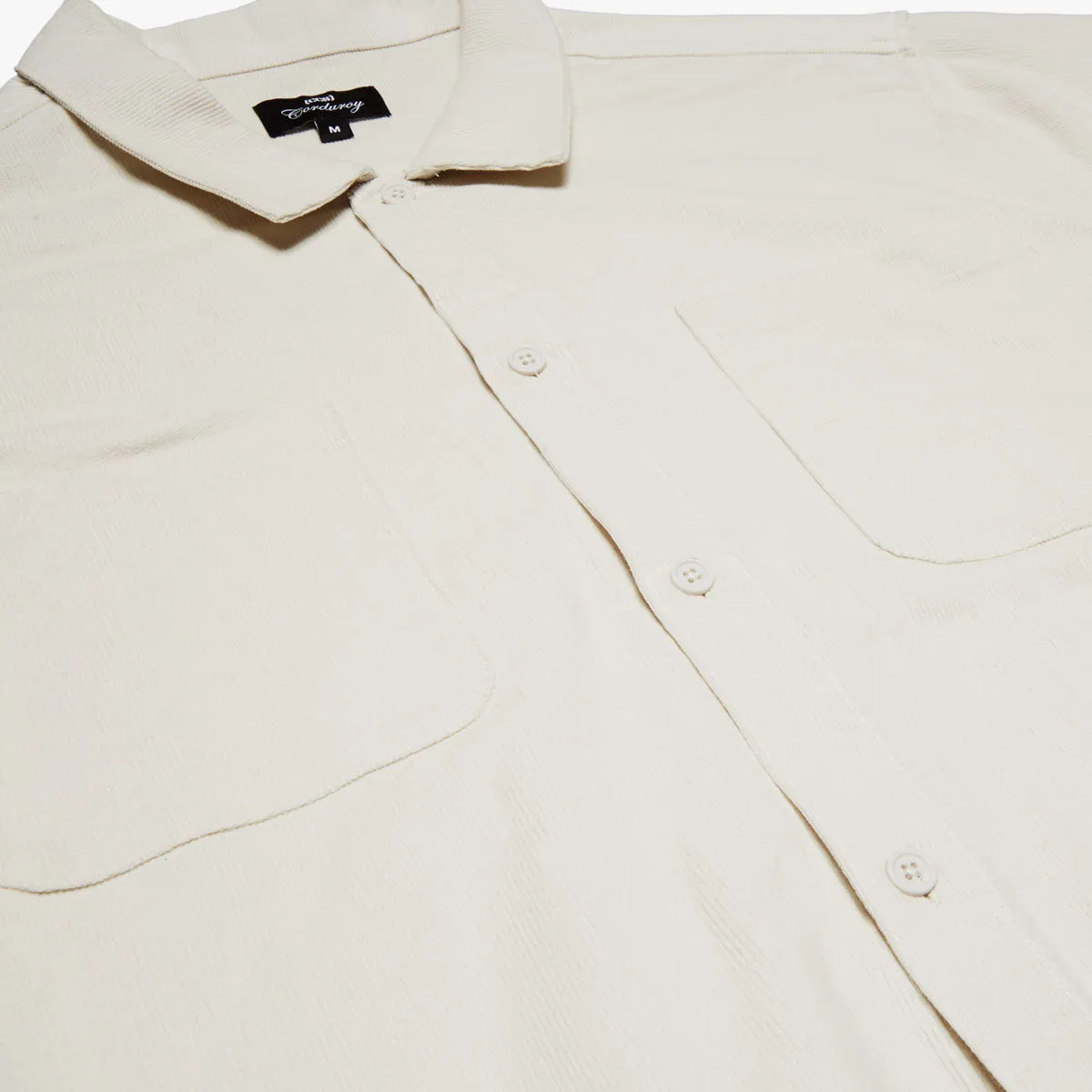 CCS Long Sleeve Corduroy Shirt - Off White Static Dissipating Fiber