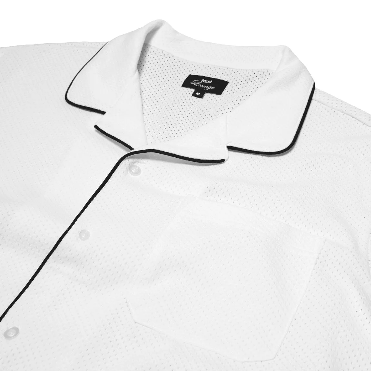 CCS Lounge Mesh Shirt - White Non Irritating Seams