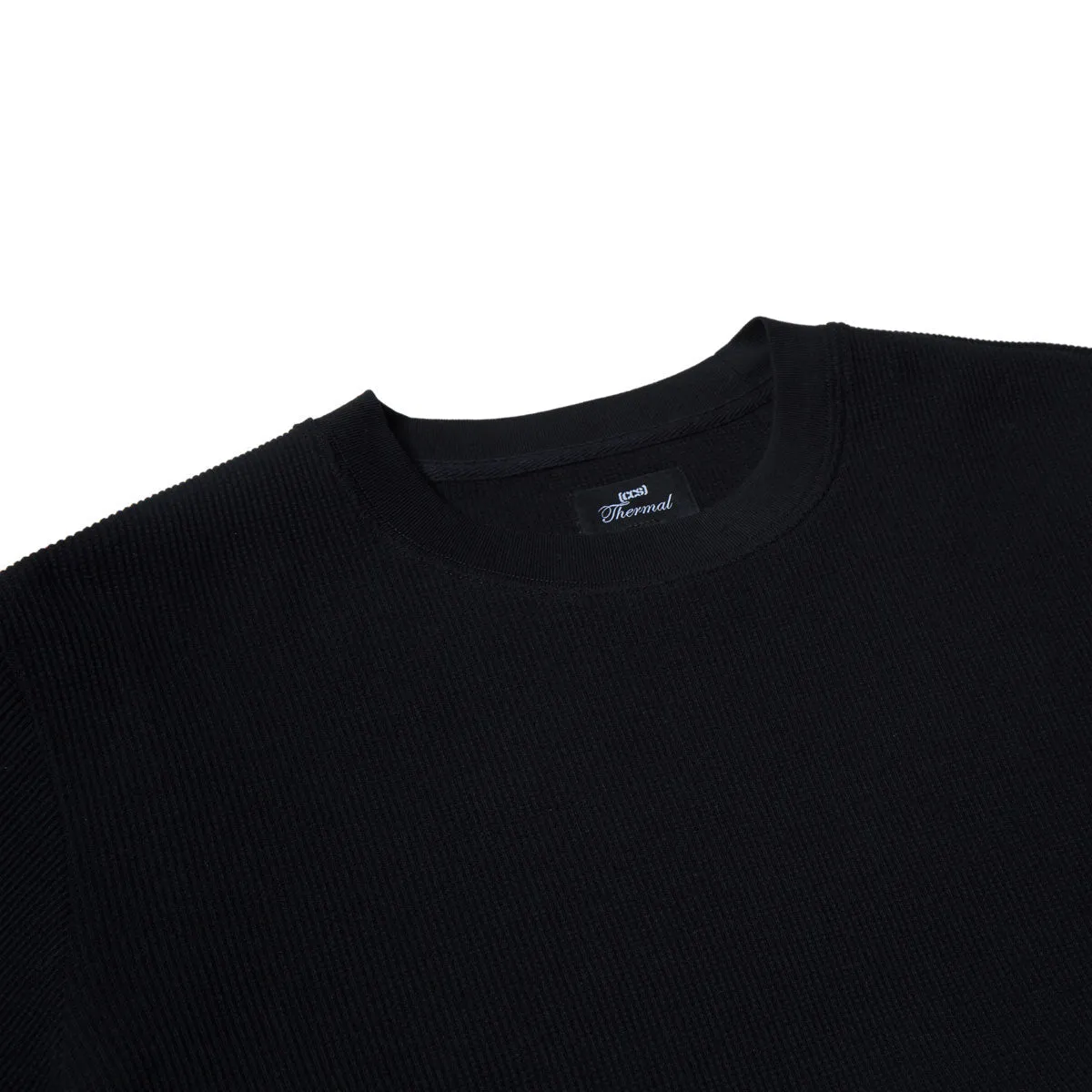 Stylish Element Functional Fashion CCS OG Waffle Knit Thermal Shirt - Black