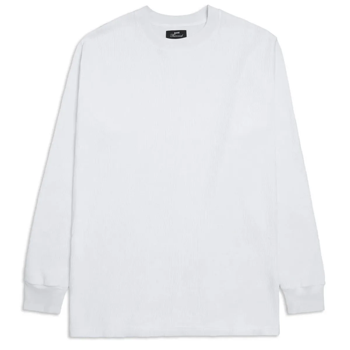 CCS OG Waffle Knit Thermal Shirt - White Student Essential Summer Fashion