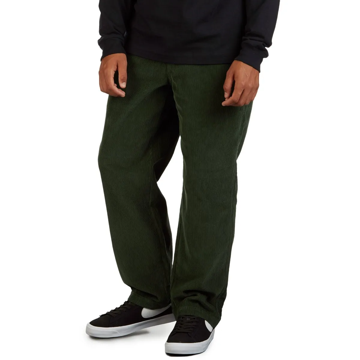 CCS Original Relaxed Corduroy Pants - Green Plus-size option Easy Care