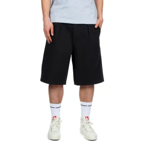 CCS Pleated Chino Shorts - Black Non slip grip