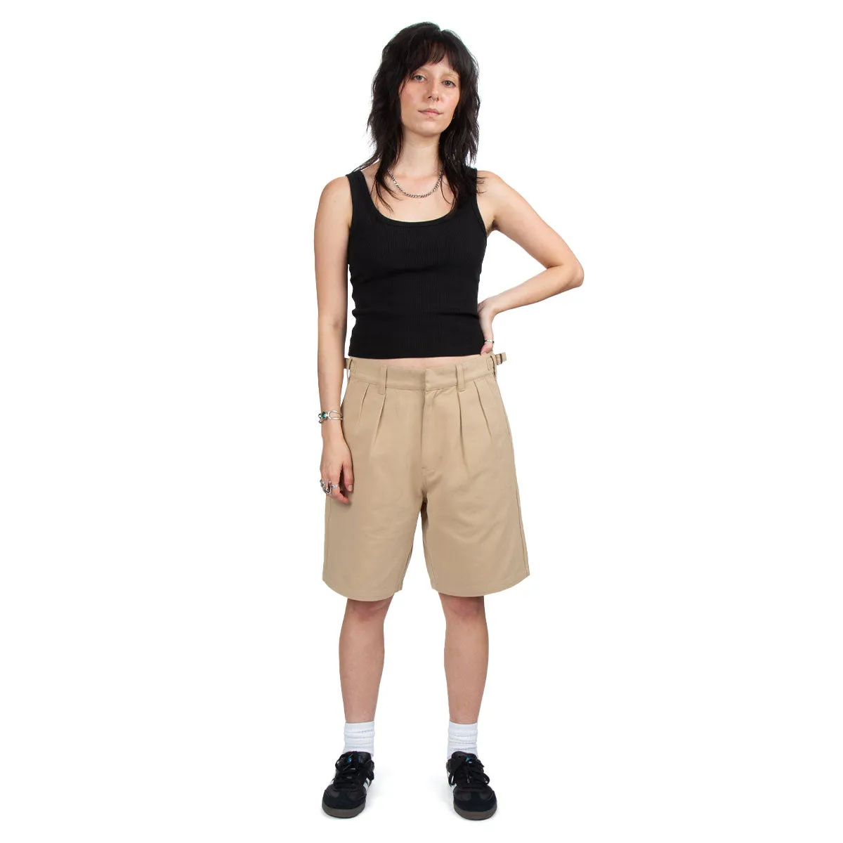 home renovation Baby shower gift CCS Pleated Chino Shorts - Khaki