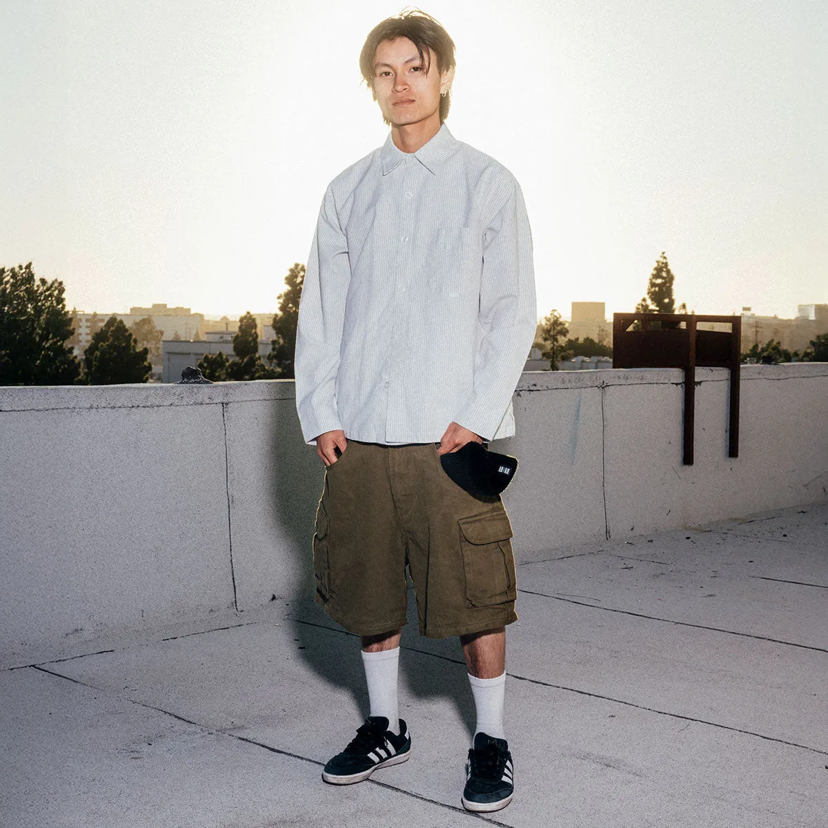 Lace trim CCS Recon Cargo Shorts - Olive