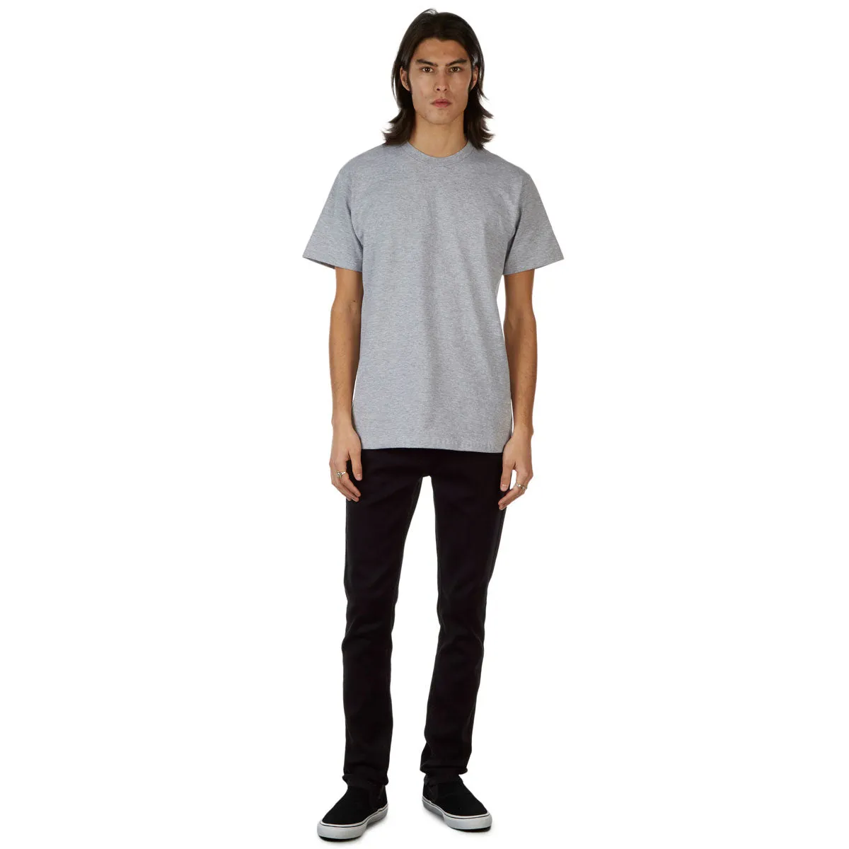 CCS Skinny Stretch Denim Jeans - 12oz Black Quick Access Pockets Cozy Essentials