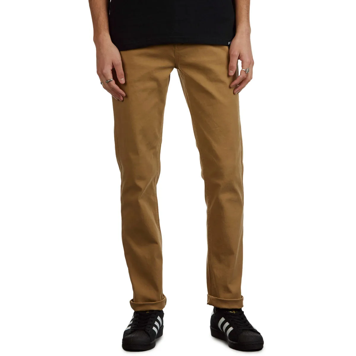 Snug Fit Abrasion Resistant Panels CCS Slim Stretch Chino Pants - Khaki