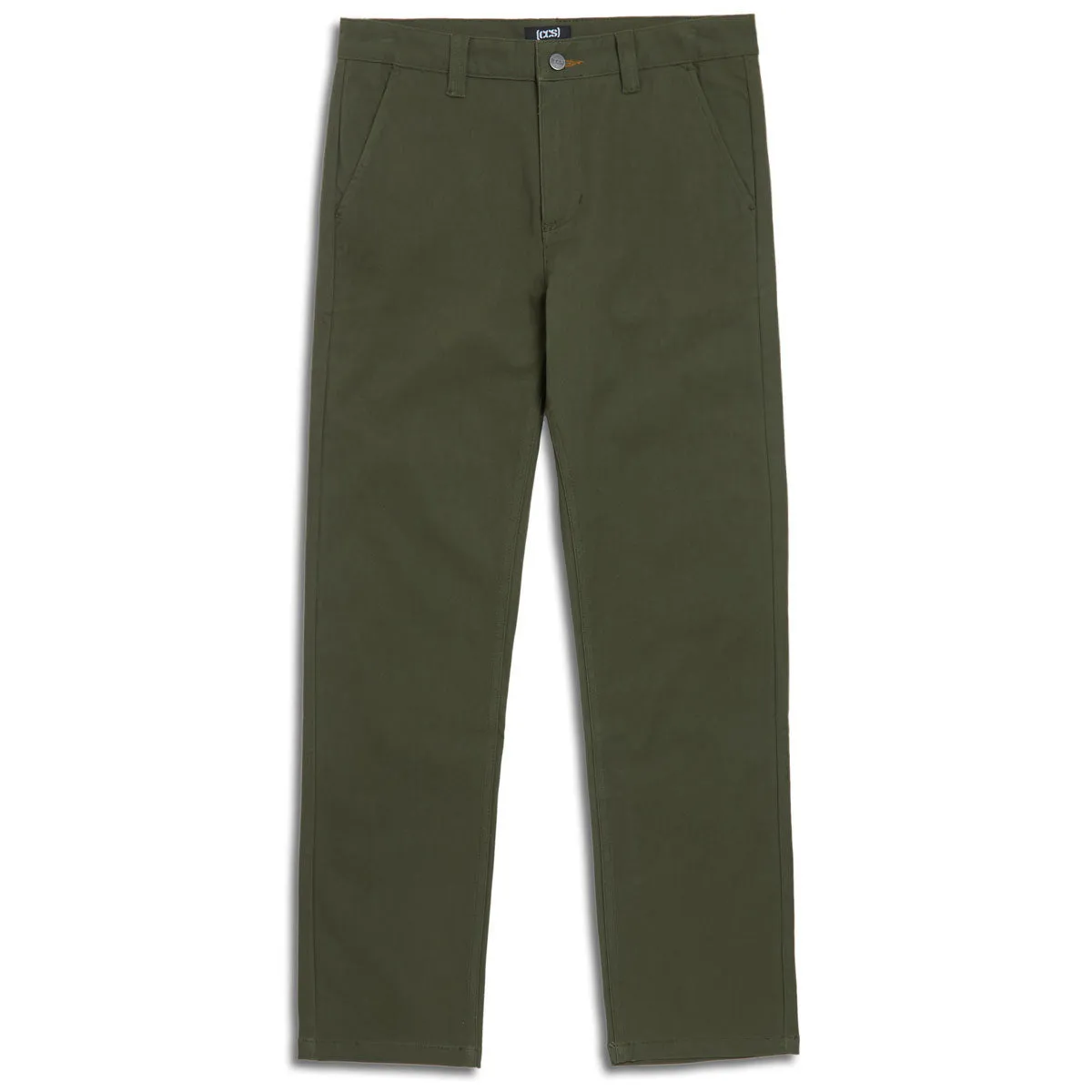 CCS Slim Stretch Chino Pants - Olive Stain Repellent Coating