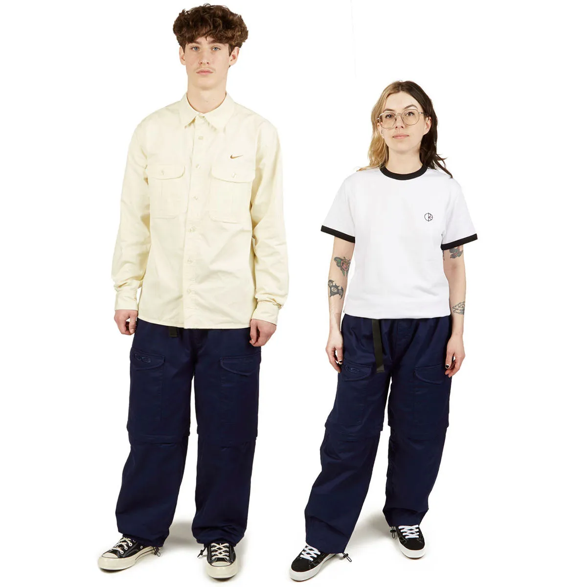 Stretch waistband CCS Snap On Cargo Pants - Navy