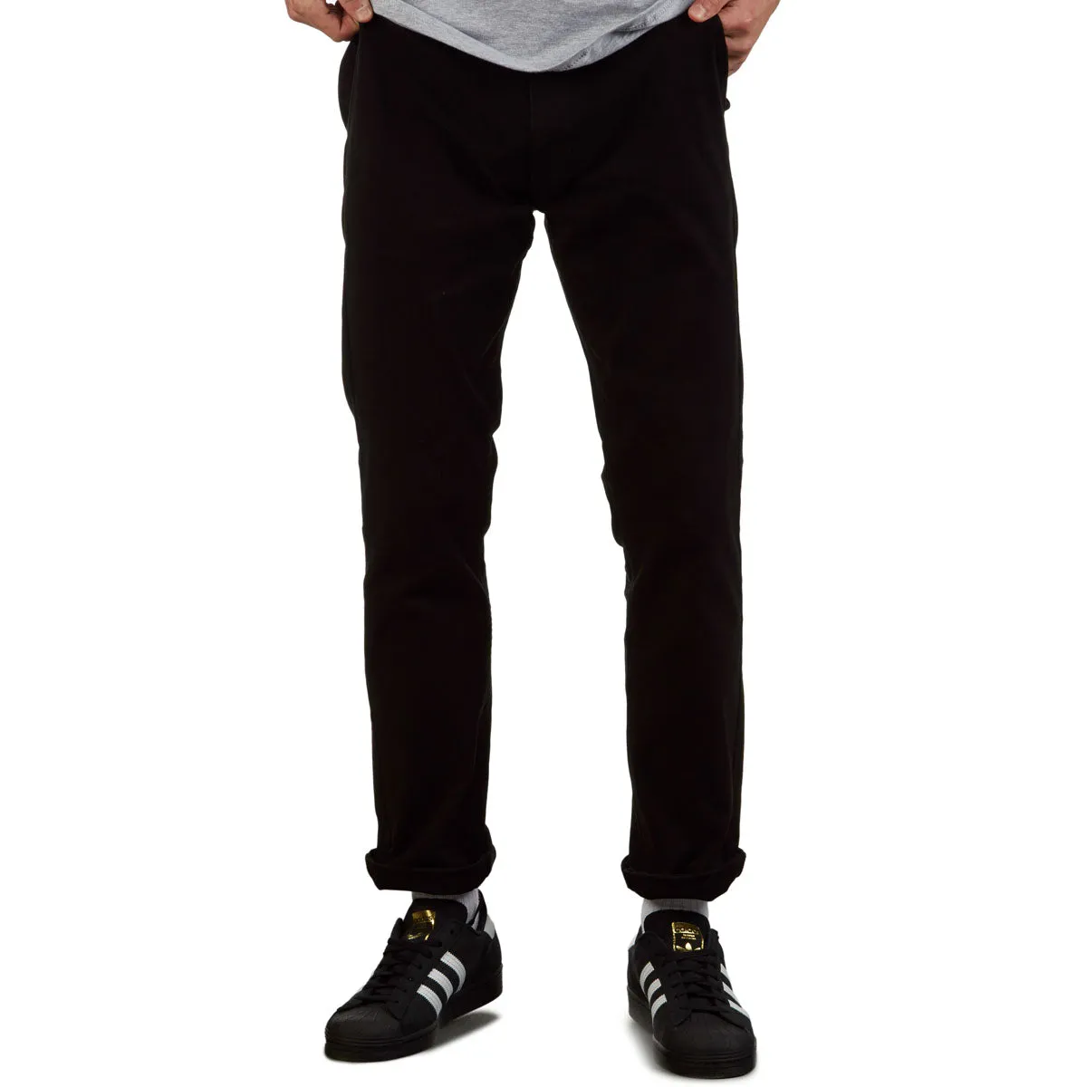 Multi-Purpose Wear CCS Straight Stretch Chino Pants - Black