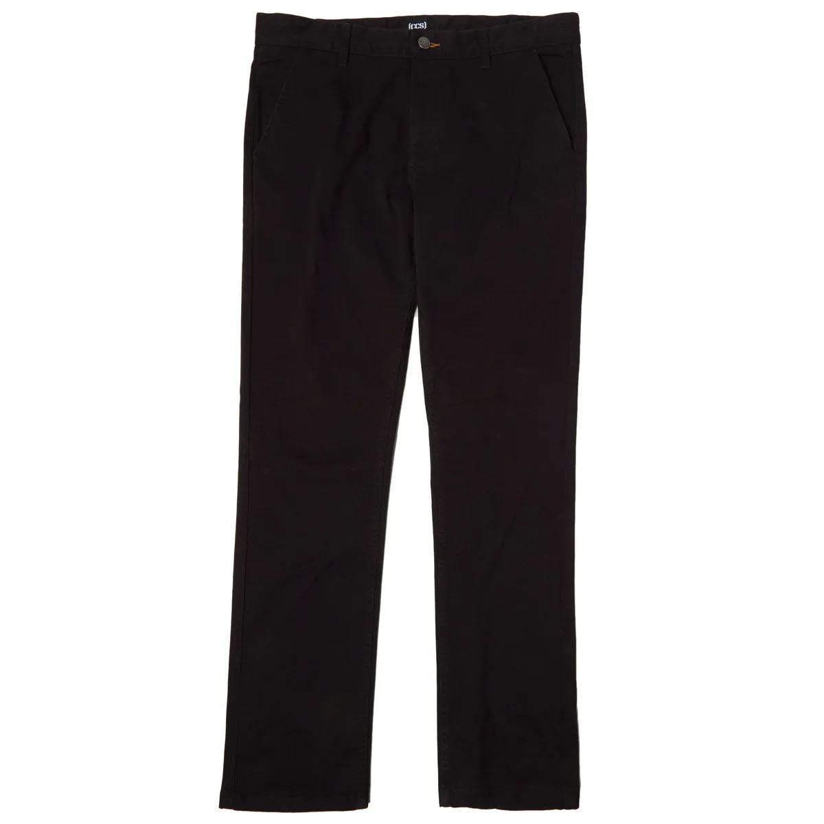 CCS Straight Stretch Chino Pants - Black Anti Pilling Fabric Weather Ready