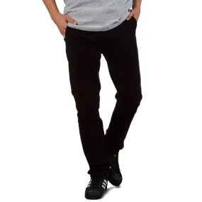 CCS Straight Stretch Chino Pants - Black Breathable back panel Cozy Look