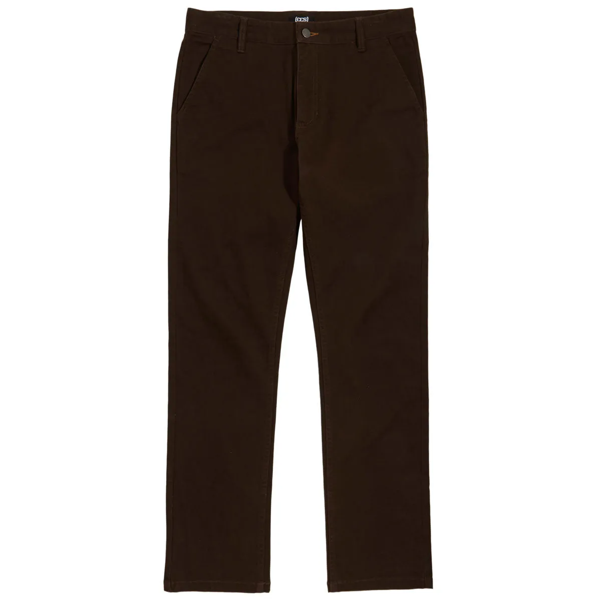 CCS Straight Stretch Chino Pants - Brown Comfort Fit