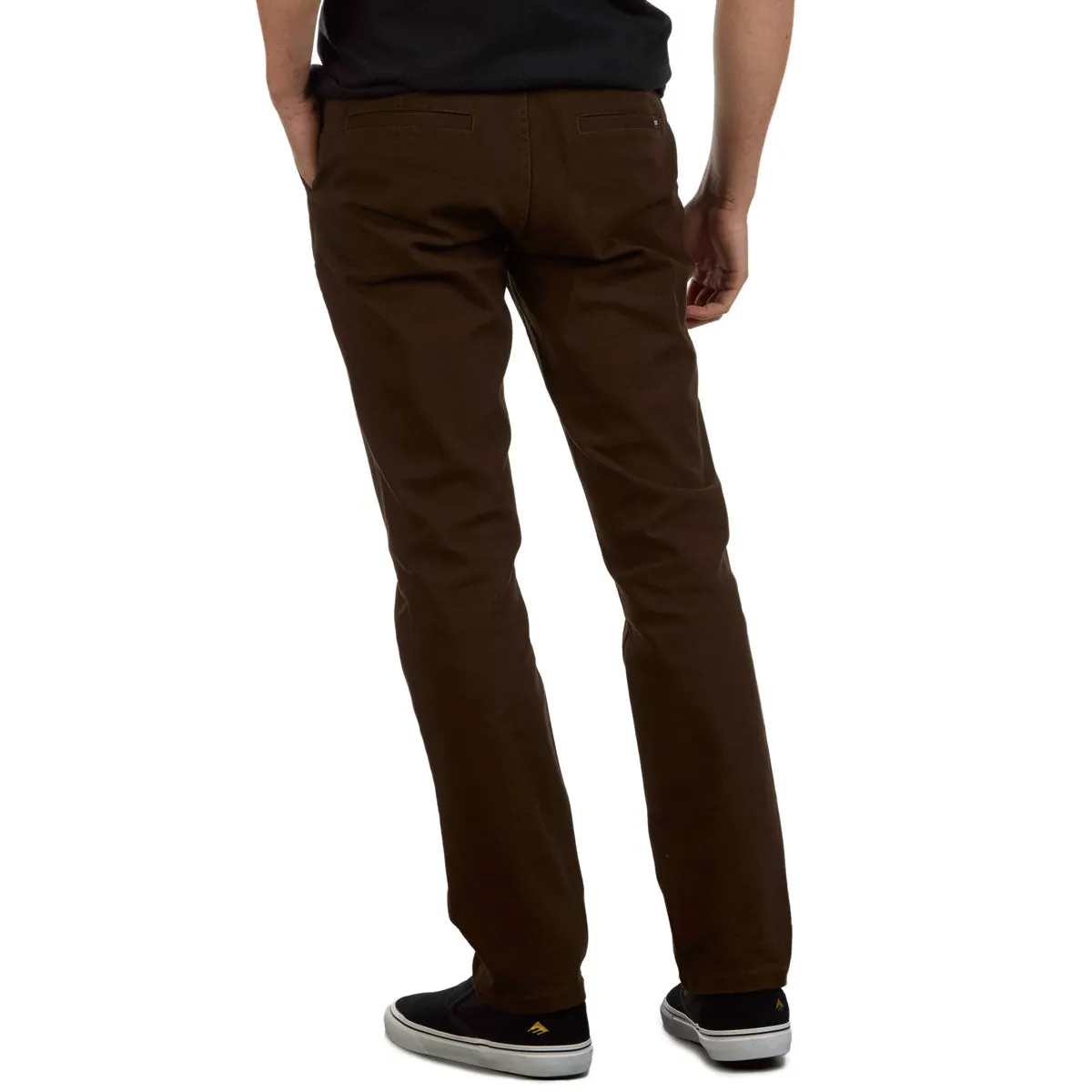 CCS Straight Stretch Chino Pants - Brown Air Flow WrinkleFreeFinish