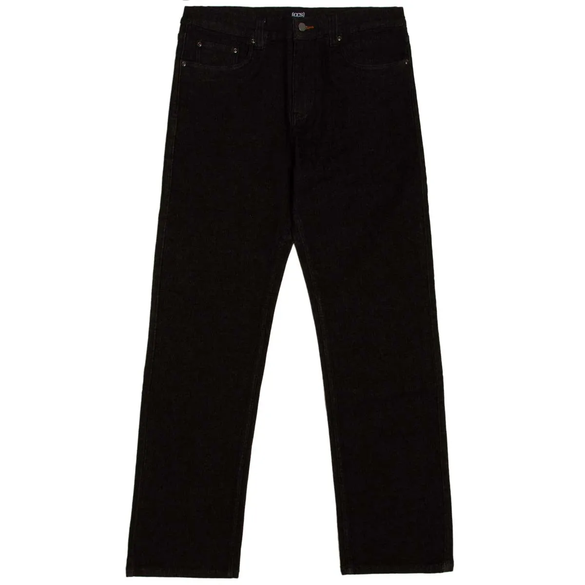 CCS Straight Stretch Denim Jeans - 12oz Black Simple Fit