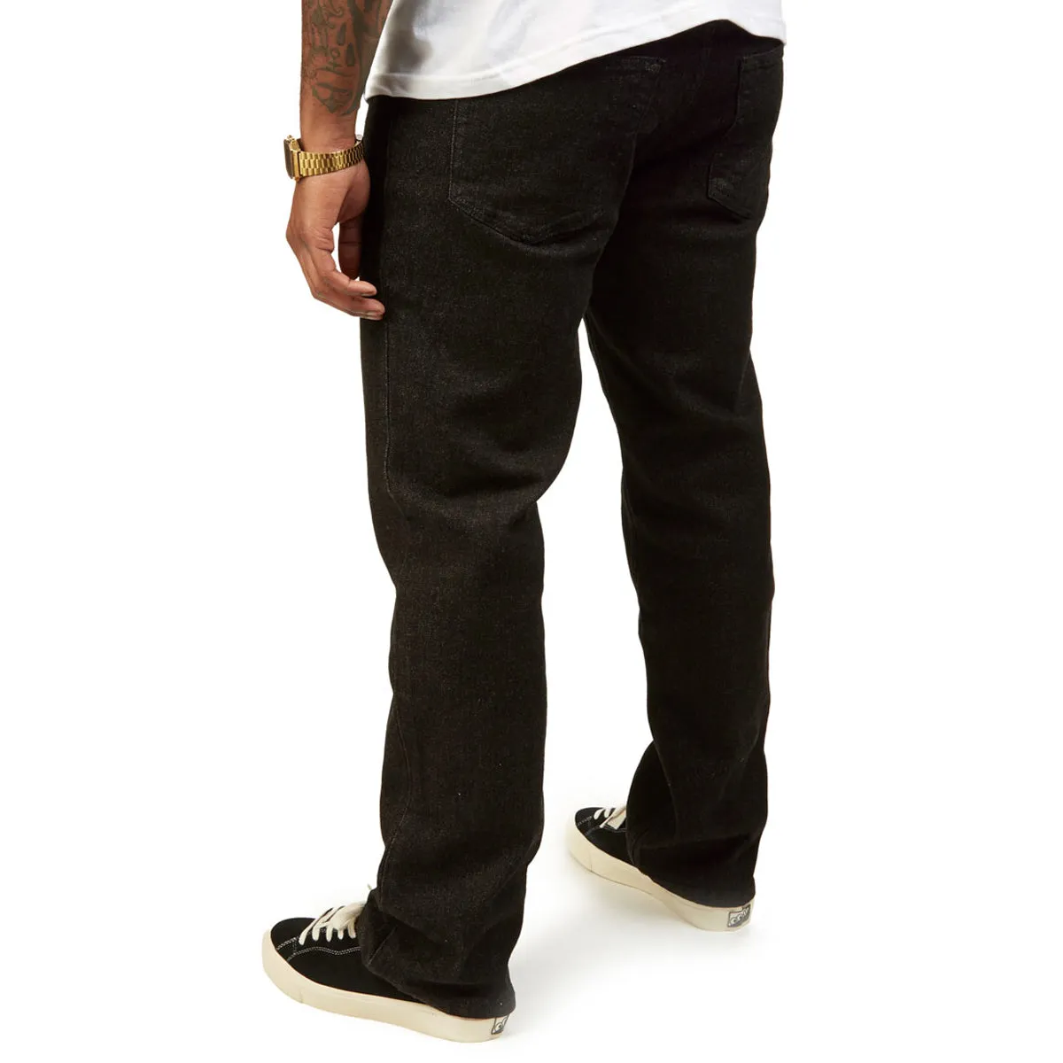 CCS Straight Stretch Denim Jeans - 12oz Black Trendy Style