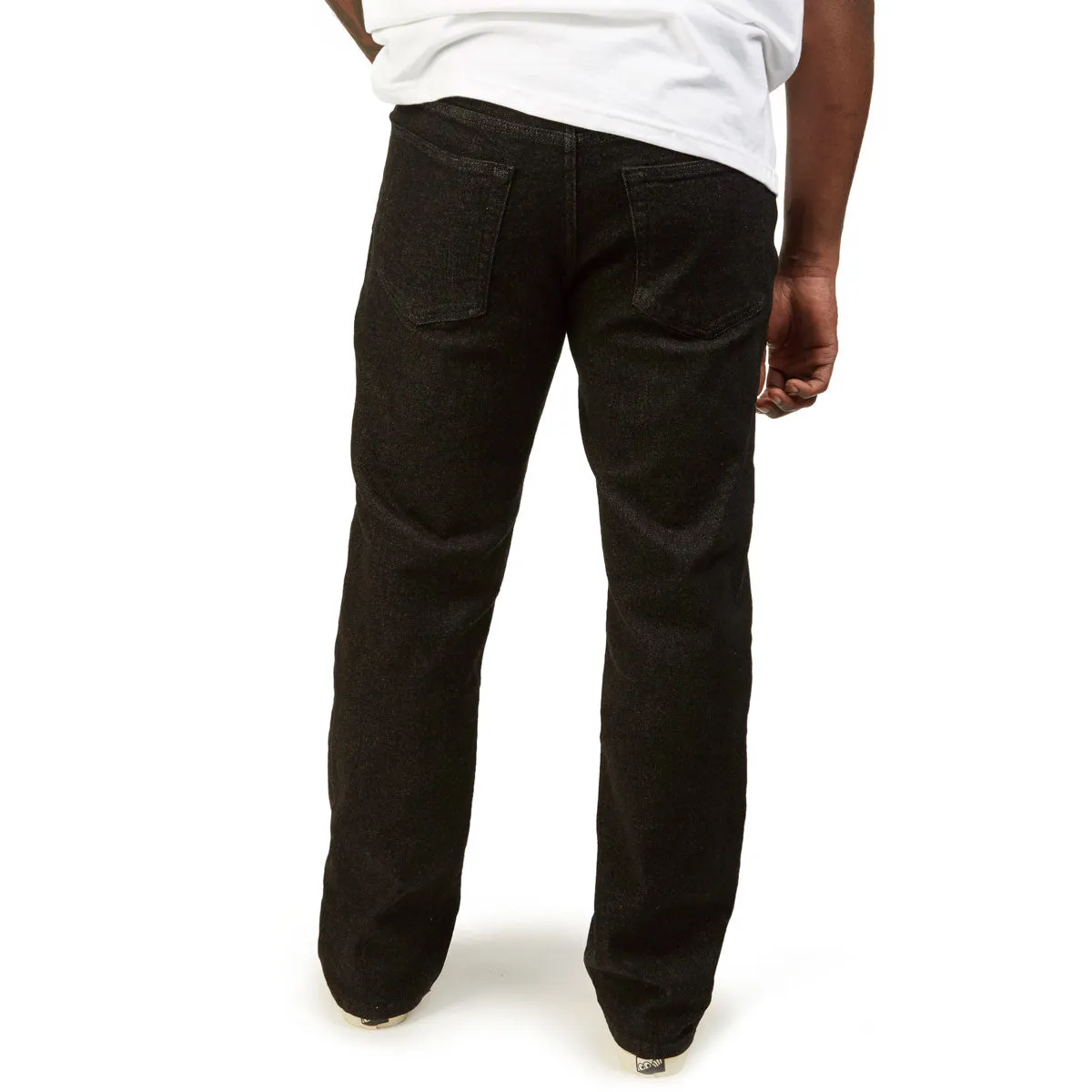 CCS Straight Stretch Denim Jeans - 12oz Black Modern Waist Quick Access Pockets