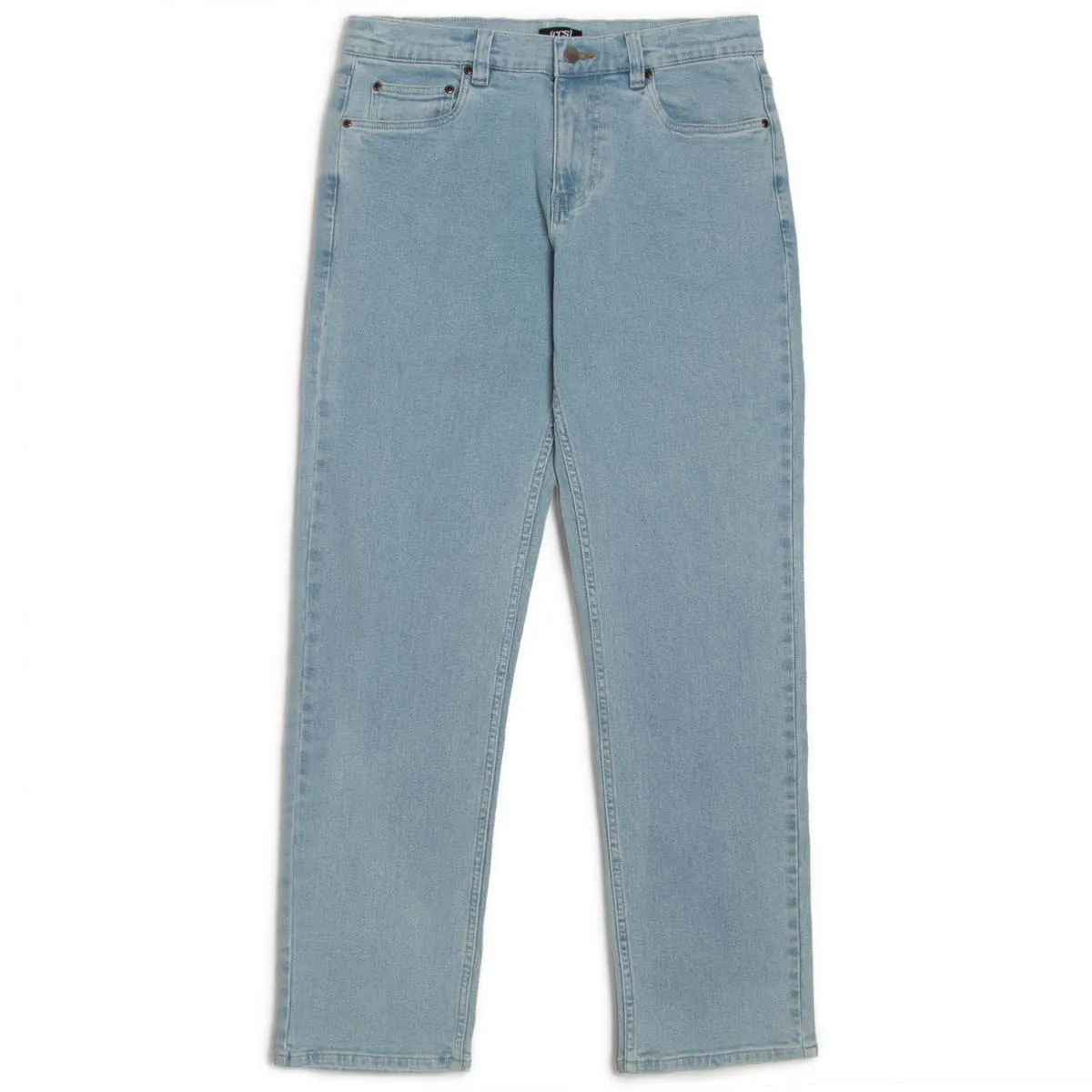 CCS Straight Stretch Denim Jeans - 12oz Bleach Wash AntiSlipGrip Fashion Layer