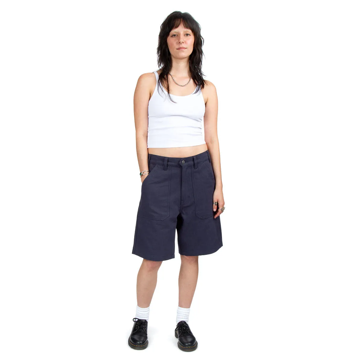 Chill Comfort Non Binding Leg Openings CCS Surplus Herringbone Shorts - Navy