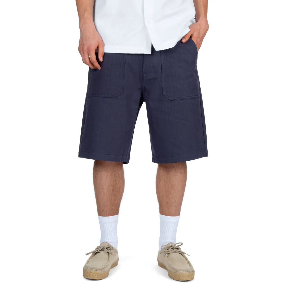 Water Resistant Finish CCS Surplus Herringbone Shorts - Navy
