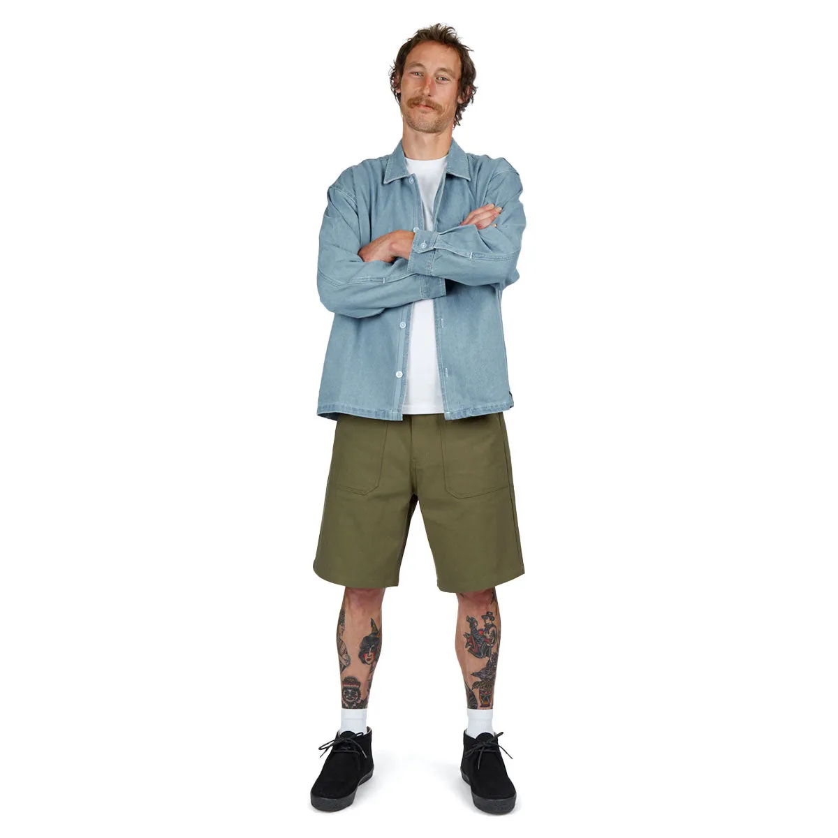 Sneakers raincoat CCS Surplus Herringbone Shorts - Olive