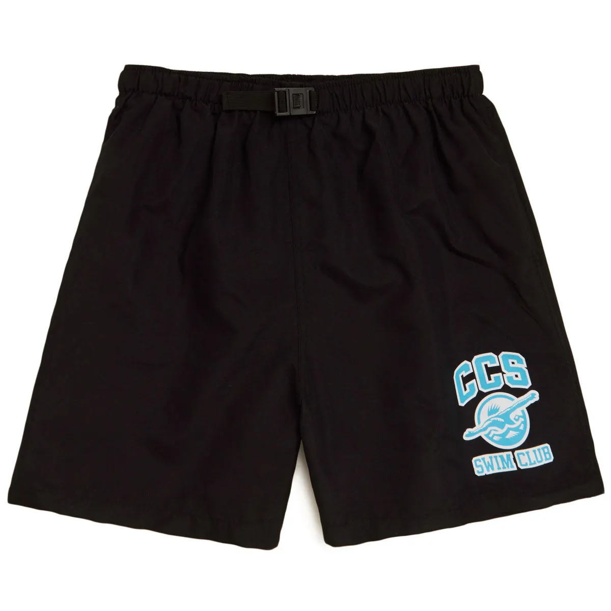 comfortable attire Ultra Soft Lining CCS Swim Club Hybrid Shorts - Black