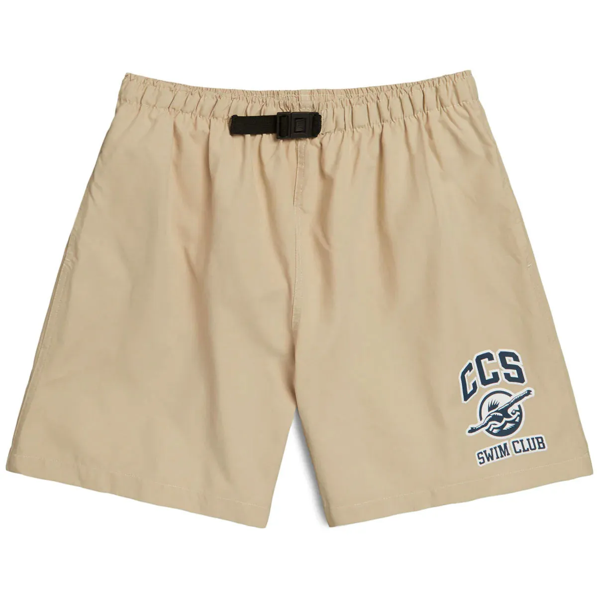 CCS Swim Club Hybrid Shorts - Khaki Bonded Seam Technology