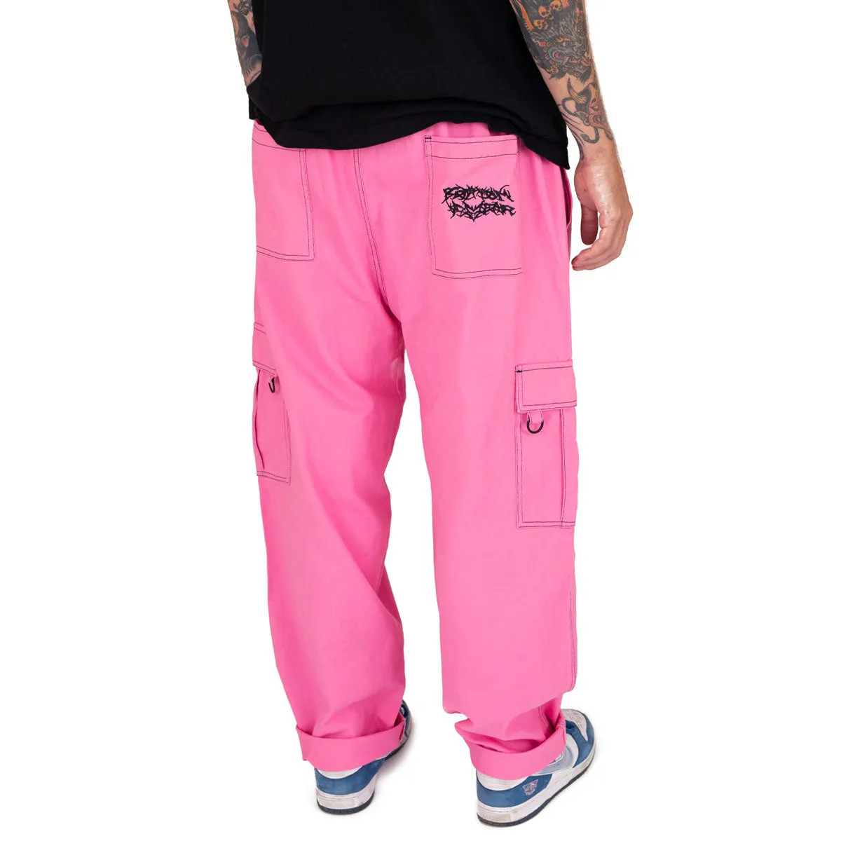 Versatile staple CCS Titus Twill Cargo Pants - Pink/Black
