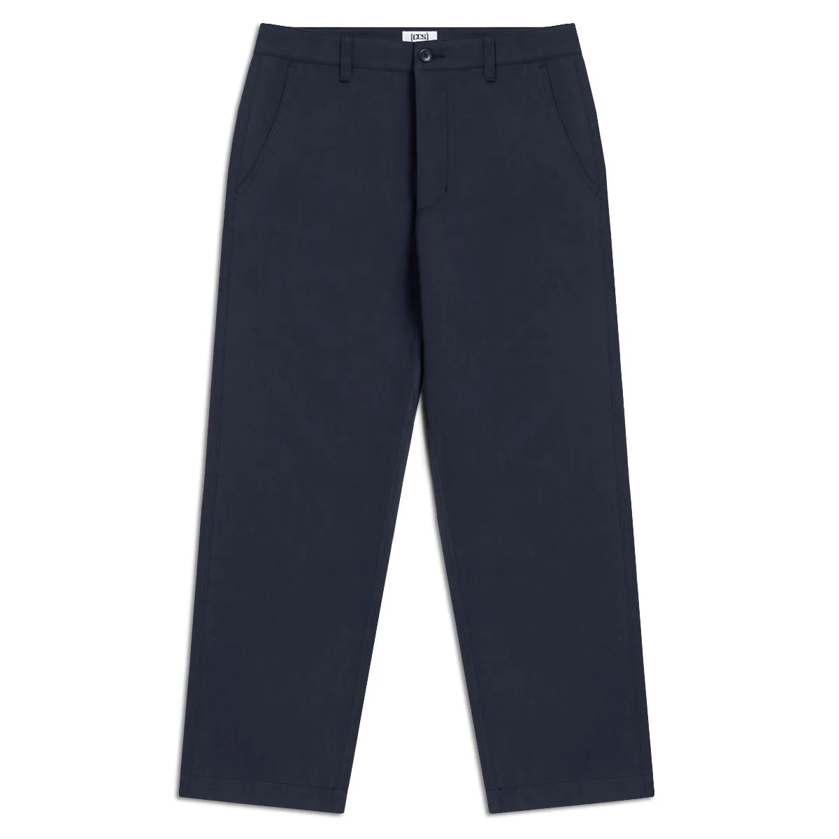 Chilly Comfort Stretchy Material CCS Wide Leg Chino Pants - Navy