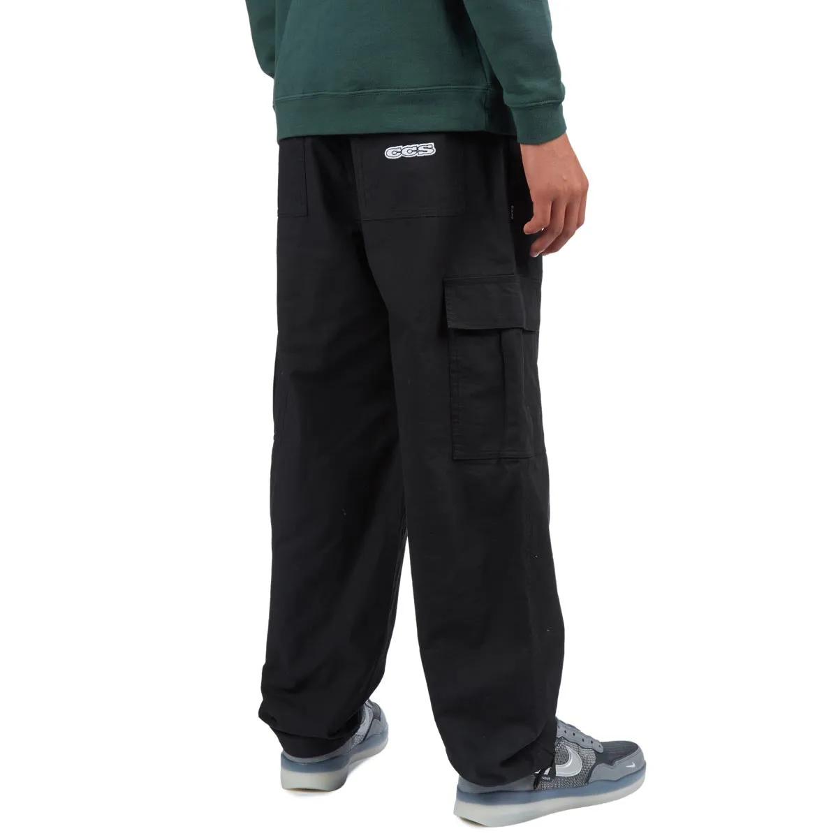 CCS Youth Easy Ripstop Cargo Pants - Black ReinforcedHemline Casual Comfort Fit