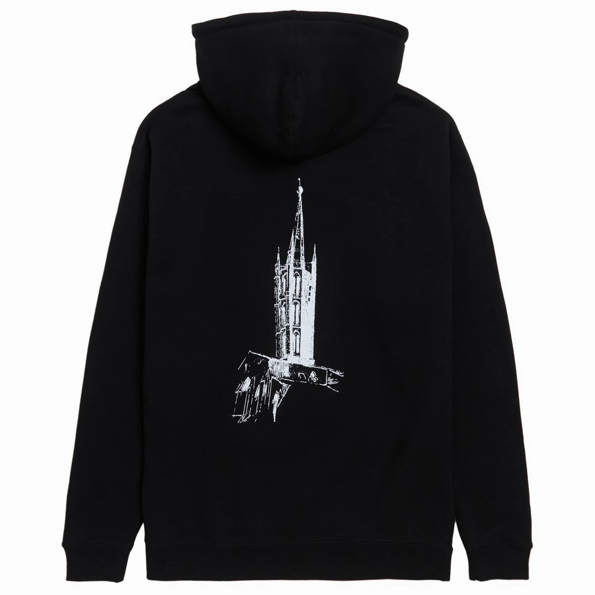 Neutral Tones Zip Up Style CCS Cathedral Hoodie - Black
