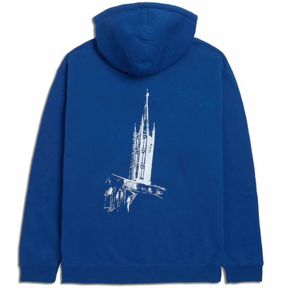 Distressed Detailing CCS Cathedral Hoodie - Deep Royal