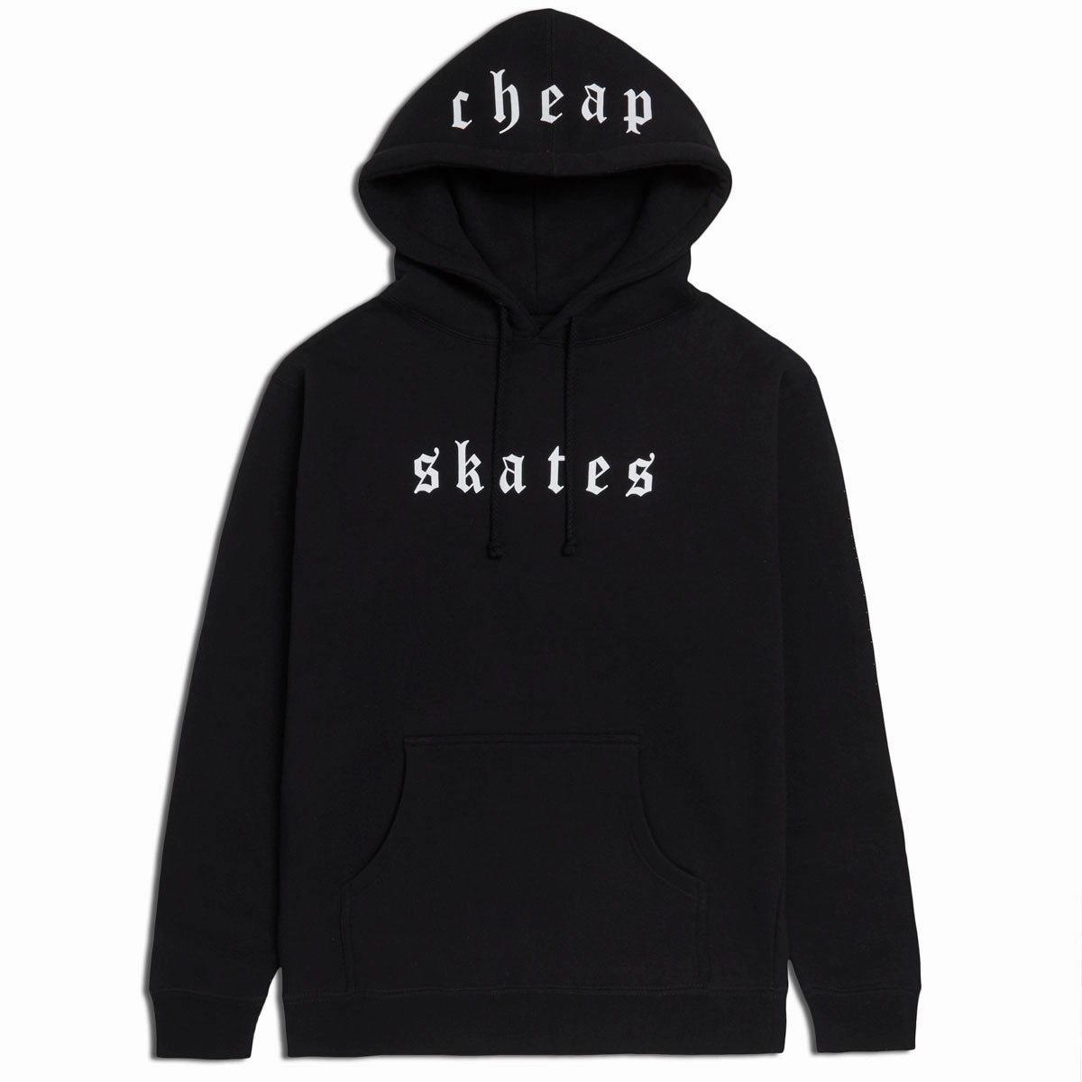 CCS Cheap Skates OE Hoodie - Black/White Anti Pill Technology