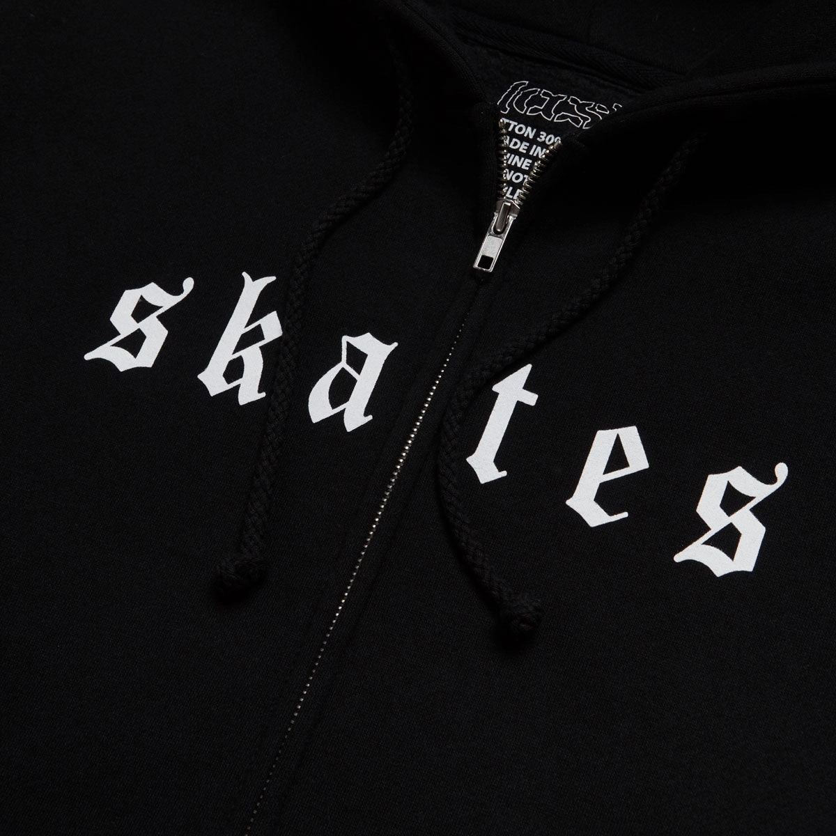 CCS Cheap Skates OE Zip Hoodie - Black/White Weekend Brunch