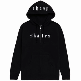 Koala like Coffee Lover CCS Cheap Skates OE Zip Hoodie - Black/White
