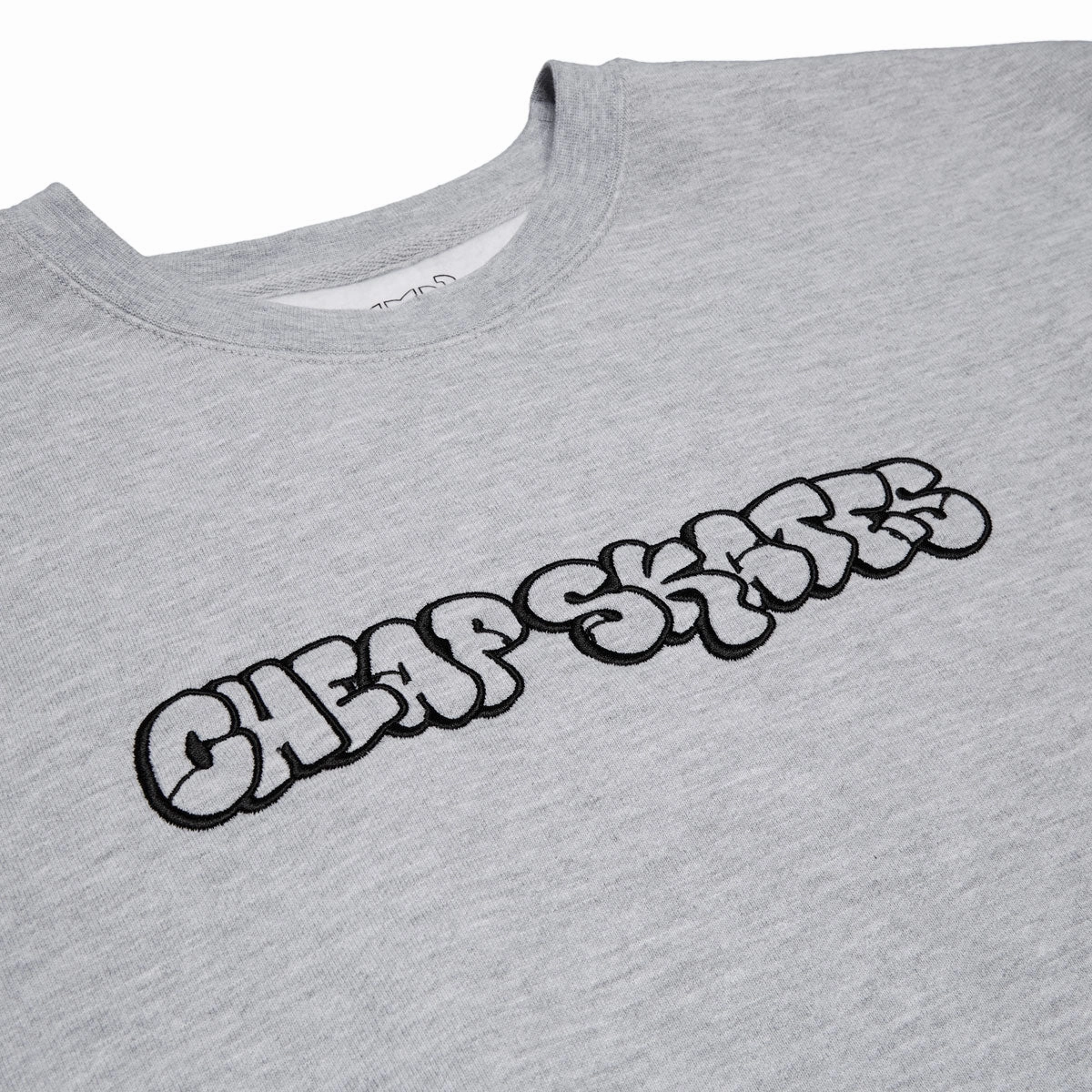 Winter Mode CCS Cheap Skates Tag Heavy Crewneck Sweatshirt - Heather Grey