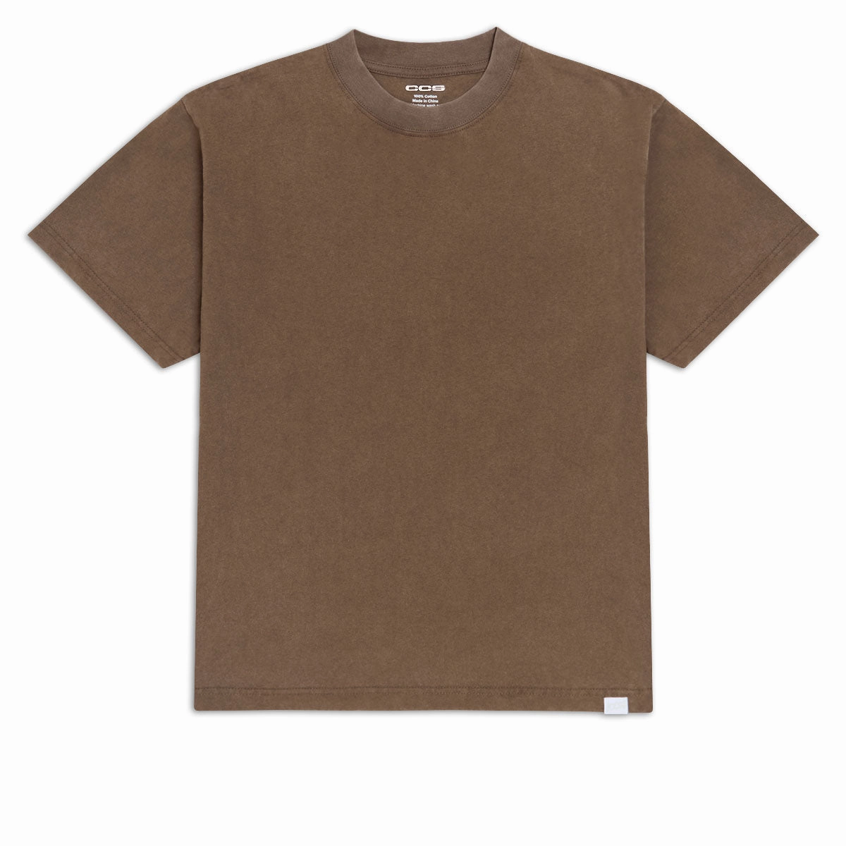 CCS Heavier T-Shirt - Vintage Brown Layered Shoulder Design