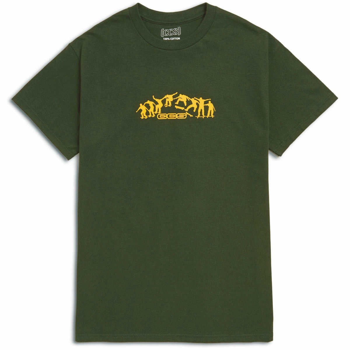 Light Comfort CCS Kickflip Logo T-Shirt - Forest/Yellow